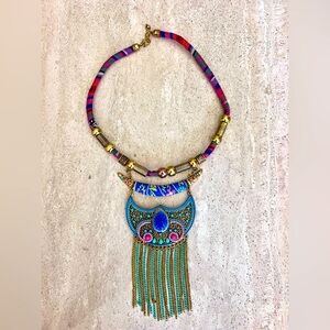 Buena Onda - Nayarit one of a kind handmade brass beaded necklace.